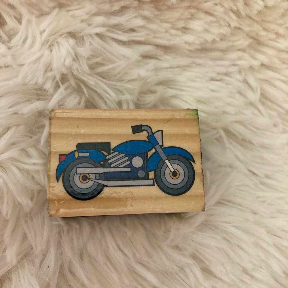 Melissa & Doug motorcycle rubber stamp